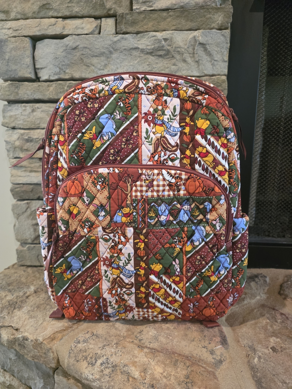Vera Bradley Winnie The Pooh Patchwork Quilted Backpack-NWT